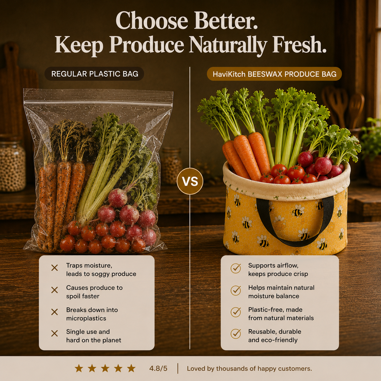 Premium Beeswax Pantry Bucket