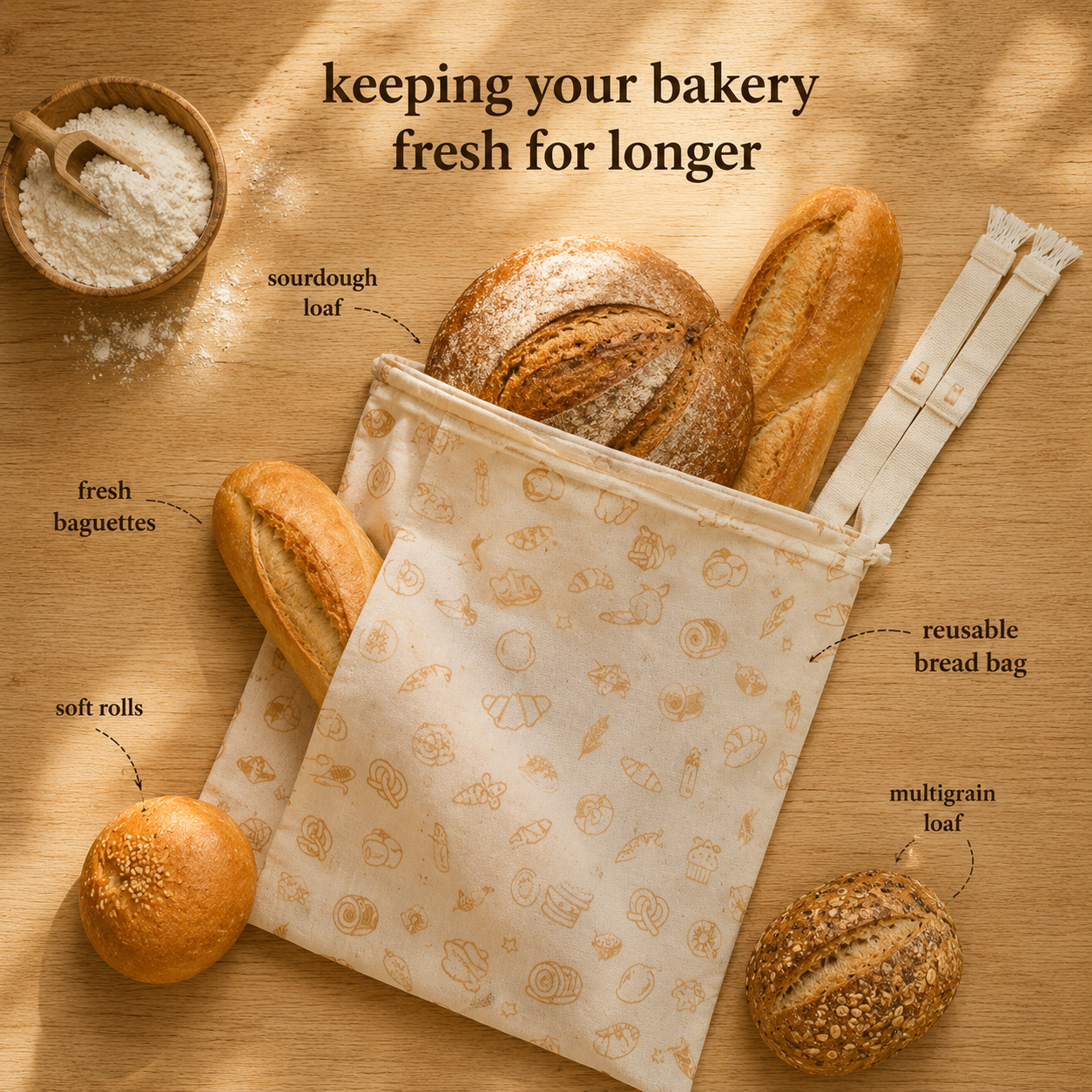Premium Heritage 100% Cotton-Beeswax Bag